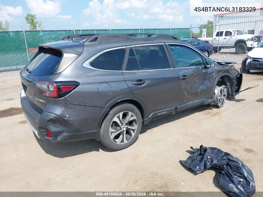 4S4BTANC6L3183329 2020 Subaru Outback Limited