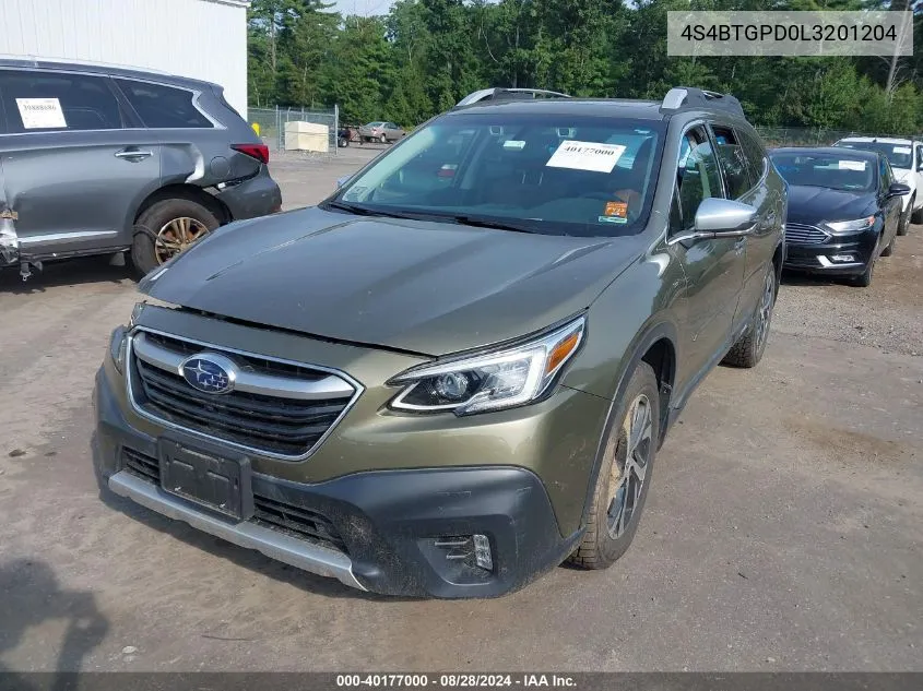 2020 Subaru Outback Touring Xt VIN: 4S4BTGPD0L3201204 Lot: 40177000