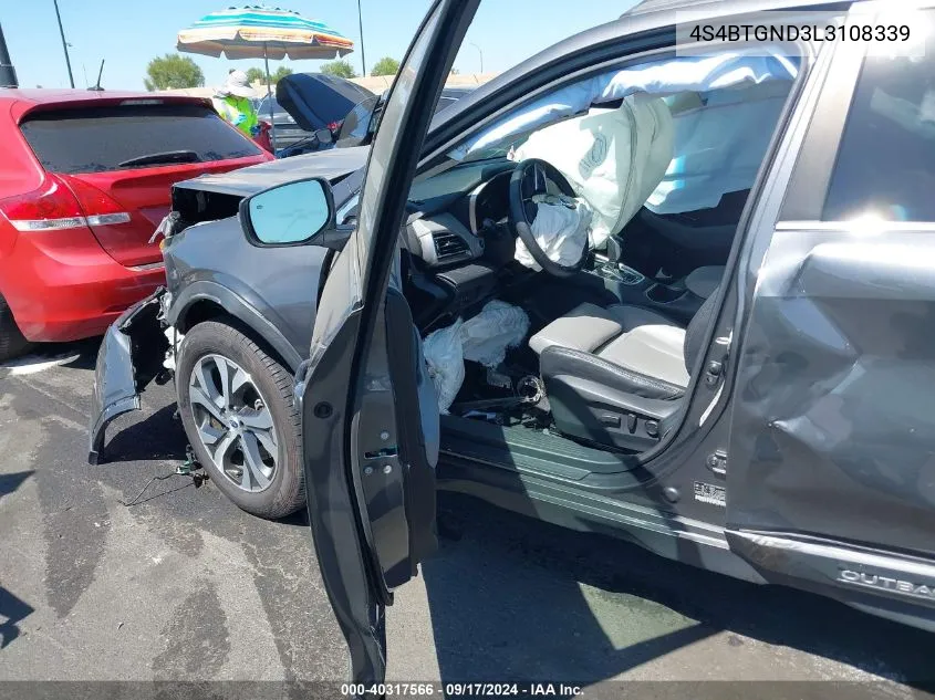 2020 Subaru Outback Limited Xt VIN: 4S4BTGND3L3108339 Lot: 40317566