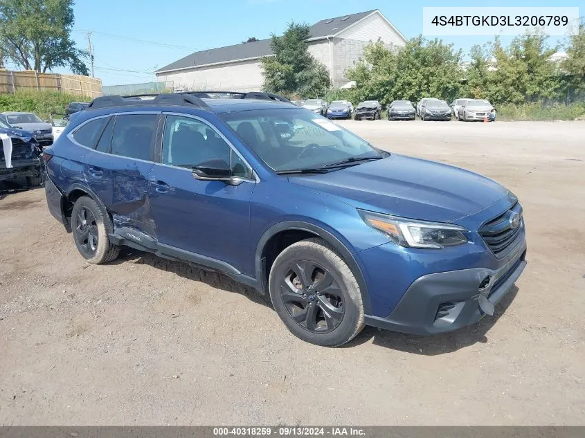 2020 Subaru Outback Onyx Edition Xt VIN: 4S4BTGKD3L3206789 Lot: 40318259