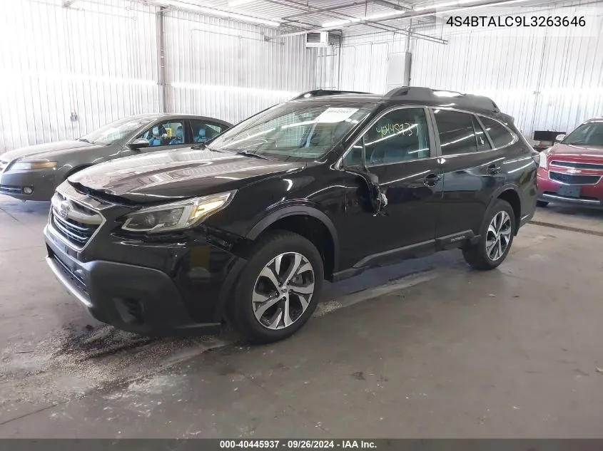 2020 Subaru Outback Limited VIN: 4S4BTALC9L3263646 Lot: 40445937