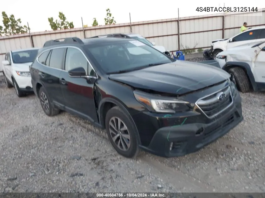 2020 Subaru Outback Premium VIN: 4S4BTACC8L3125144 Lot: 40504756