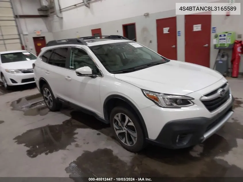 2020 Subaru Outback Limited VIN: 4S4BTANC8L3165589 Lot: 40512447