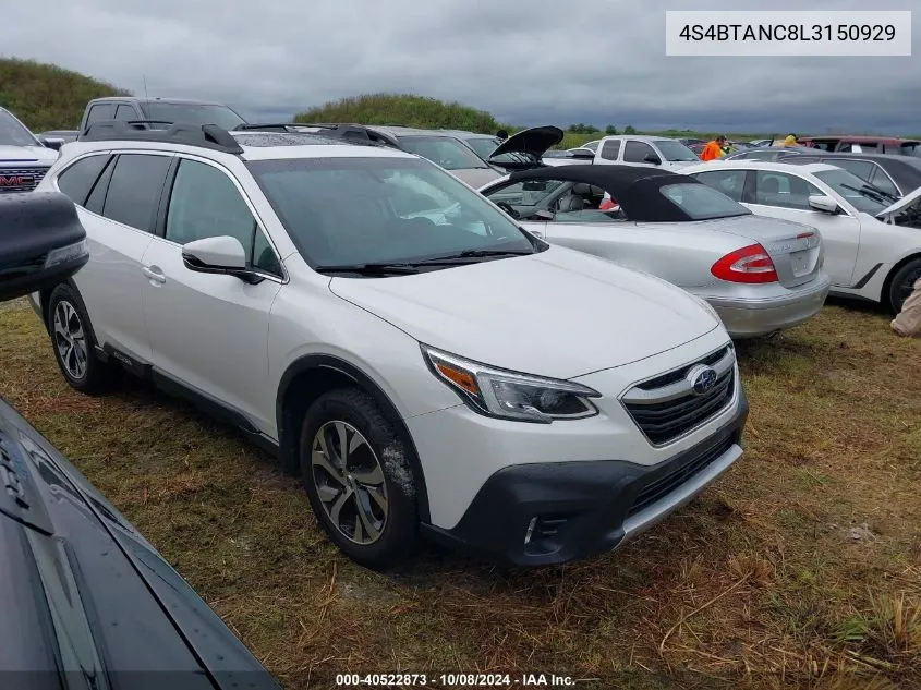 2020 Subaru Outback Limited VIN: 4S4BTANC8L3150929 Lot: 40522873