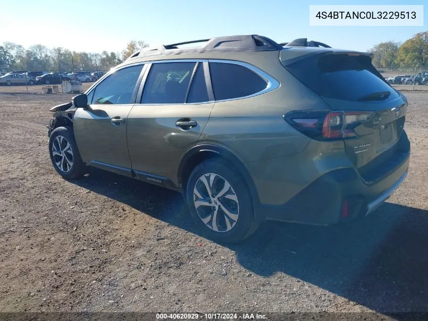 4S4BTANC0L3229513 2020 Subaru Outback Limited