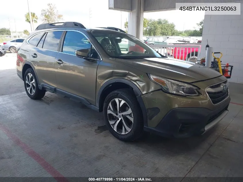 2020 Subaru Outback Limited VIN: 4S4BTANC1L3250063 Lot: 40779998