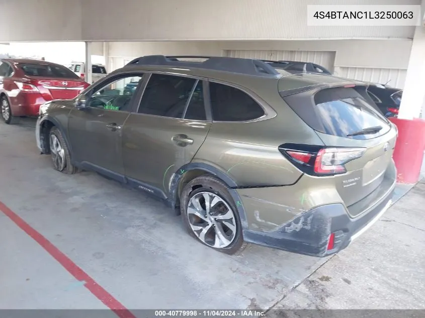 2020 Subaru Outback Limited VIN: 4S4BTANC1L3250063 Lot: 40779998