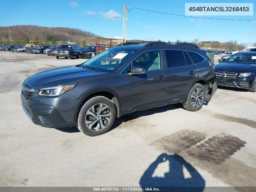 2020 Subaru Outback Limited VIN: 4S4BTANC5L3268453 Lot: 40793703