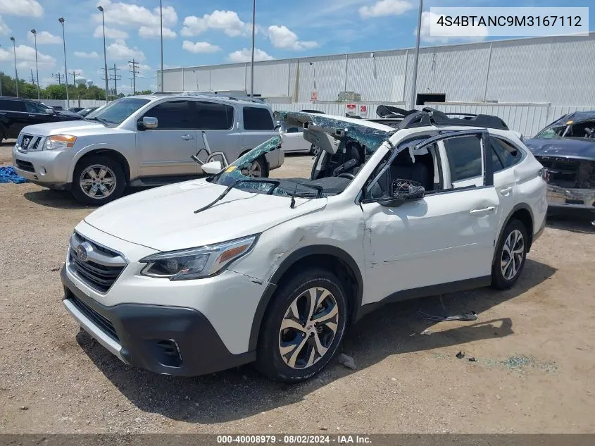 4S4BTANC9M3167112 2021 Subaru Outback Limited