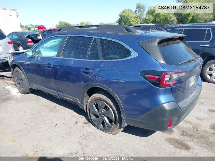 4S4BTGLD8M3154737 2021 Subaru Outback Onyx Edition Xt