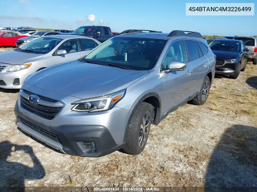 2021 Subaru Outback Limited VIN: 4S4BTANC4M3226499 Lot: 40601630