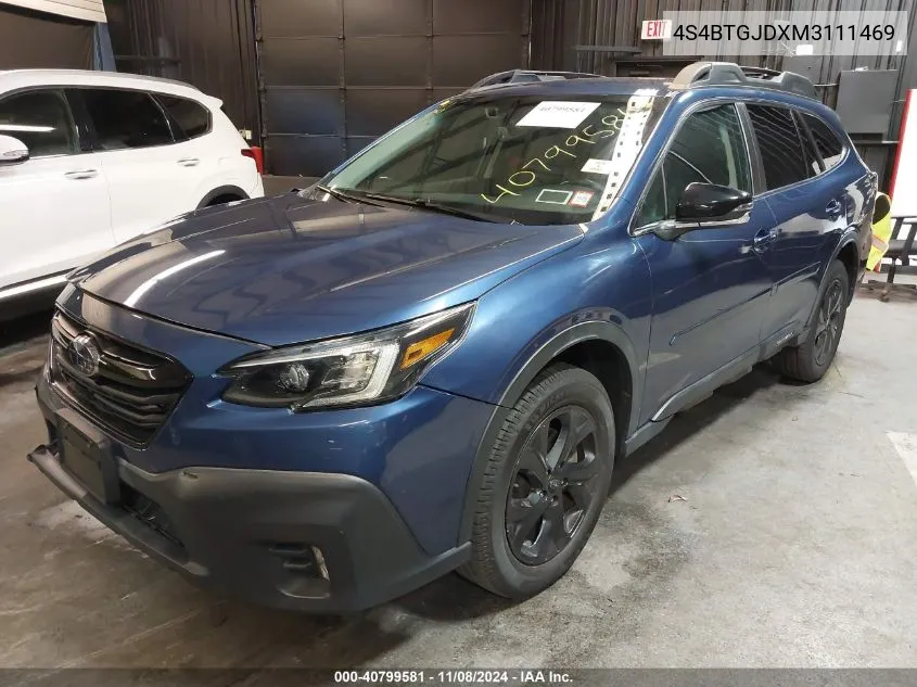 4S4BTGJDXM3111469 2021 Subaru Outback Onyx Edition Xt