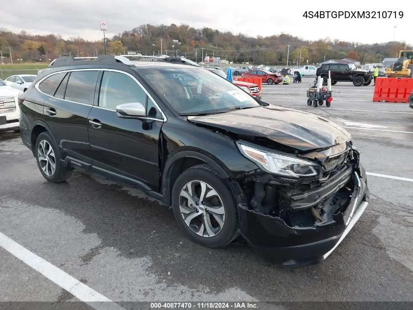 2021 Subaru Outback Touring Xt VIN: 4S4BTGPDXM3210719 Lot: 40877470