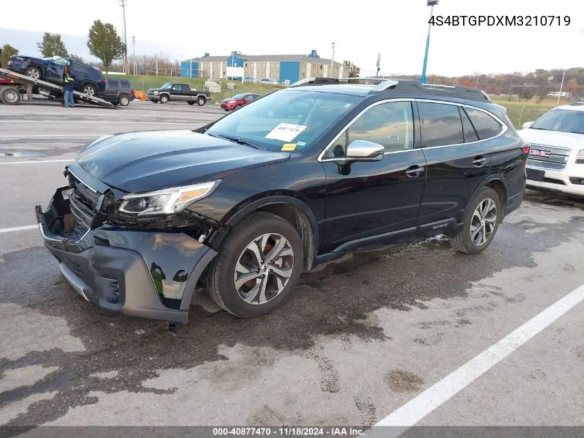 2021 Subaru Outback Touring Xt VIN: 4S4BTGPDXM3210719 Lot: 40877470