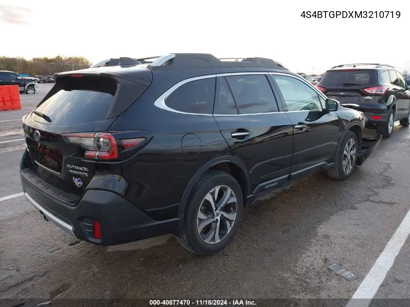 2021 Subaru Outback Touring Xt VIN: 4S4BTGPDXM3210719 Lot: 40877470