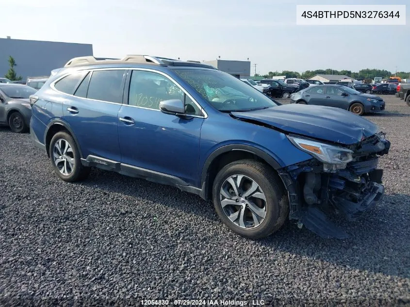 2022 Subaru Outback VIN: 4S4BTHPD5N3276344 Lot: 12054830