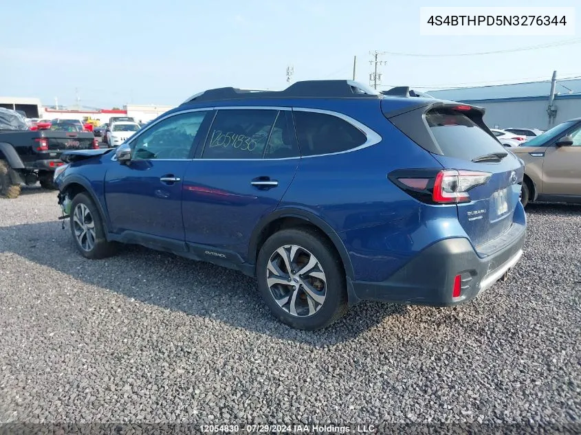 2022 Subaru Outback VIN: 4S4BTHPD5N3276344 Lot: 12054830