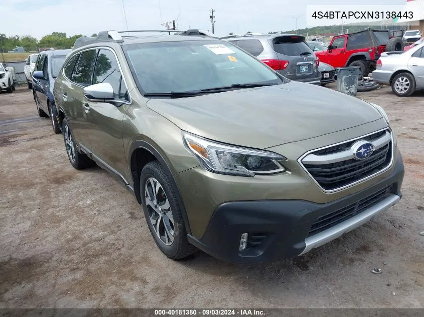 2022 Subaru Outback Touring VIN: 4S4BTAPCXN3138443 Lot: 40181380