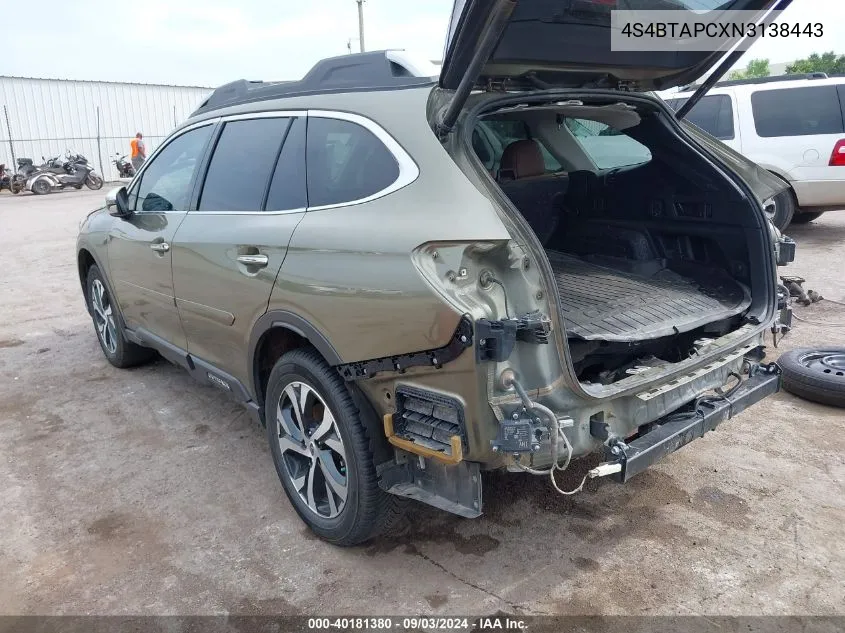 4S4BTAPCXN3138443 2022 Subaru Outback Touring