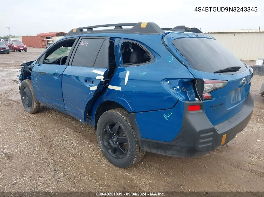 4S4BTGUD9N3243345 2022 Subaru Outback Wilderness