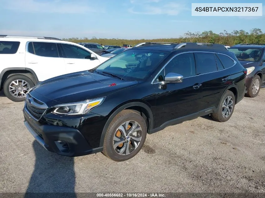 2022 Subaru Outback Touring VIN: 4S4BTAPCXN3217367 Lot: 40556682