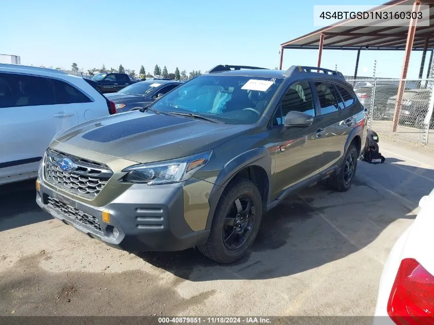 2022 Subaru Outback Wilderness VIN: 4S4BTGSD1N3160303 Lot: 40879851