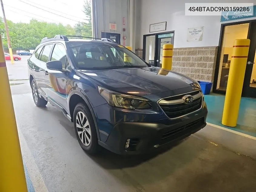 2022 Subaru Outback Premium VIN: 4S4BTADC9N3159286 Lot: 40935890