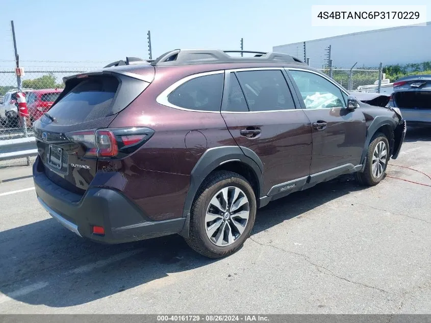 4S4BTANC6P3170229 2023 Subaru Outback Limited