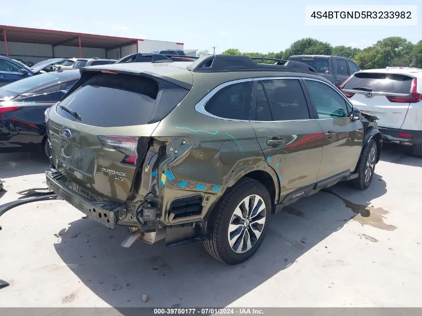 4S4BTGND5R3233982 2024 Subaru Outback Limited Xt