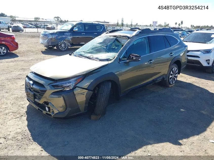 2024 Subaru Outback Touring Xt VIN: 4S4BTGPD3R3254214 Lot: 40774823