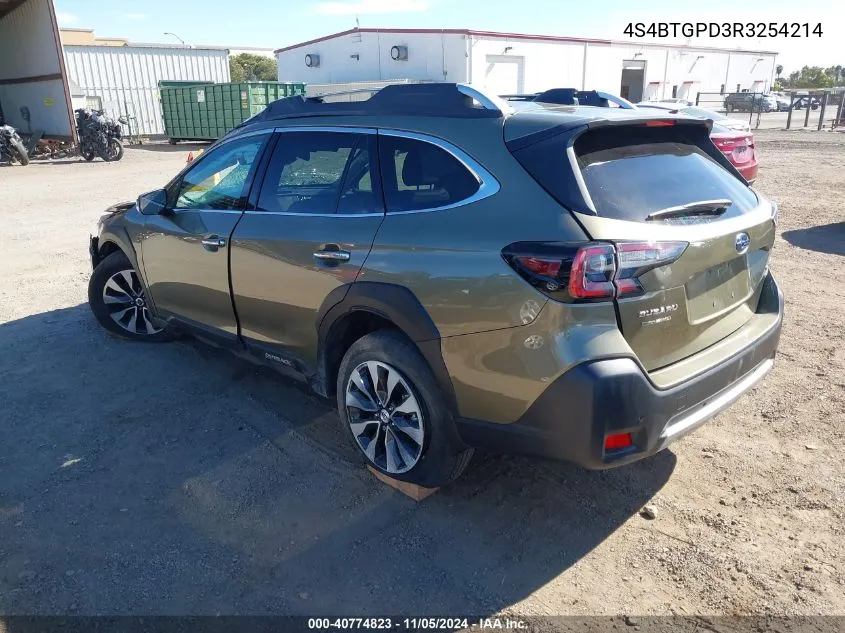 2024 Subaru Outback Touring Xt VIN: 4S4BTGPD3R3254214 Lot: 40774823