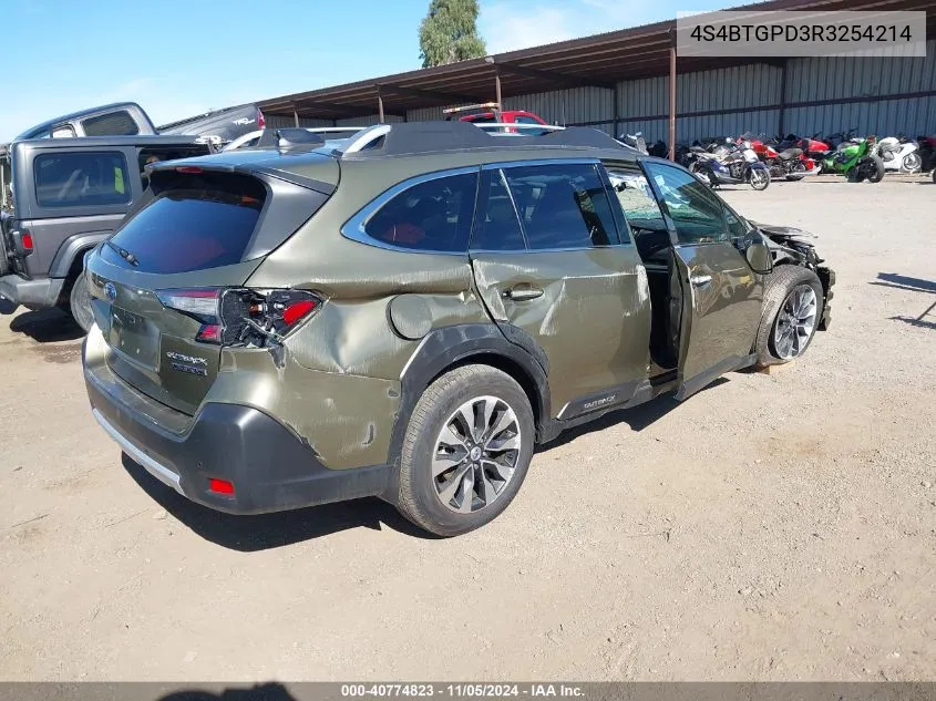 2024 Subaru Outback Touring Xt VIN: 4S4BTGPD3R3254214 Lot: 40774823