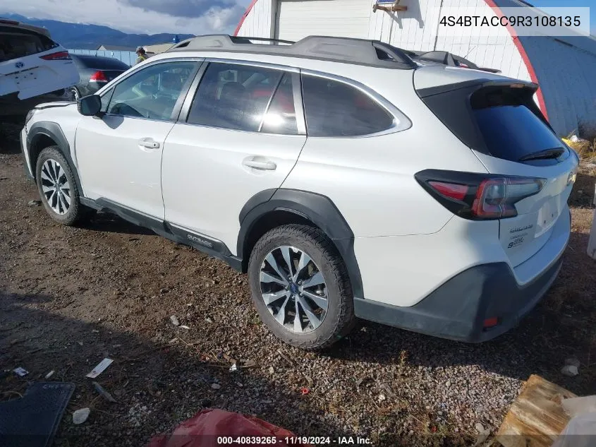 2024 Subaru Outback Premium VIN: 4S4BTACC9R3108135 Lot: 40839265