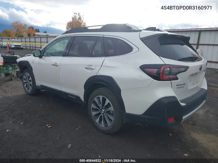 2024 Subaru Outback Touring Xt VIN: 4S4BTGPD0R3160971 Lot: 40844522