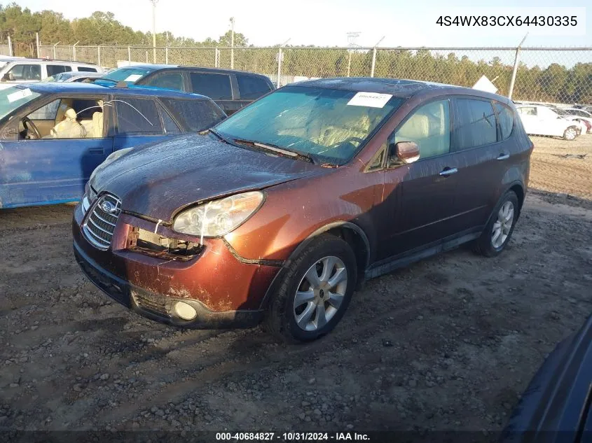 2006 Subaru B9 Tribeca 3.0 H6/3.0 H6 Limited VIN: 4S4WX83CX64430335 Lot: 40684827