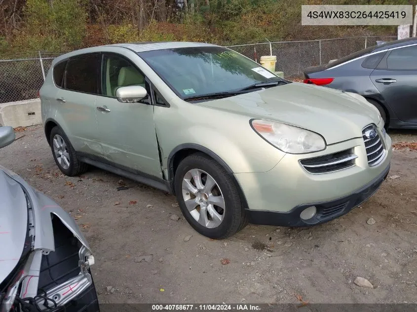 2006 Subaru B9 Tribeca 3.0 H6/3.0 H6 Limited VIN: 4S4WX83C264425419 Lot: 40758677