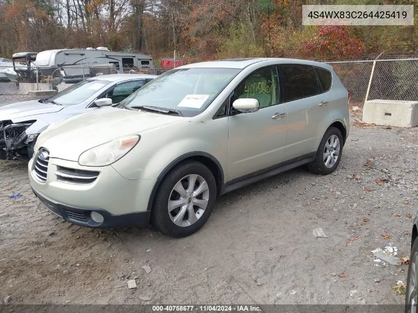 2006 Subaru B9 Tribeca 3.0 H6/3.0 H6 Limited VIN: 4S4WX83C264425419 Lot: 40758677