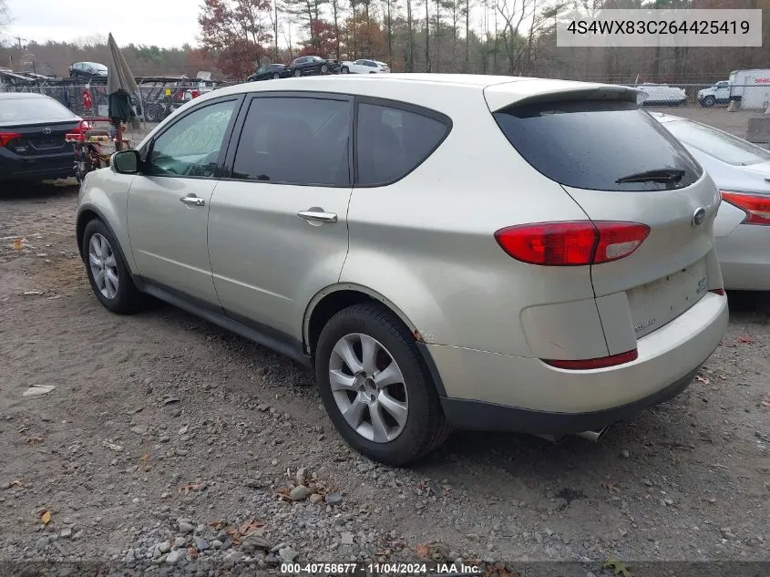 4S4WX83C264425419 2006 Subaru B9 Tribeca 3.0 H6/3.0 H6 Limited