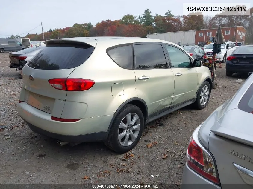 2006 Subaru B9 Tribeca 3.0 H6/3.0 H6 Limited VIN: 4S4WX83C264425419 Lot: 40758677