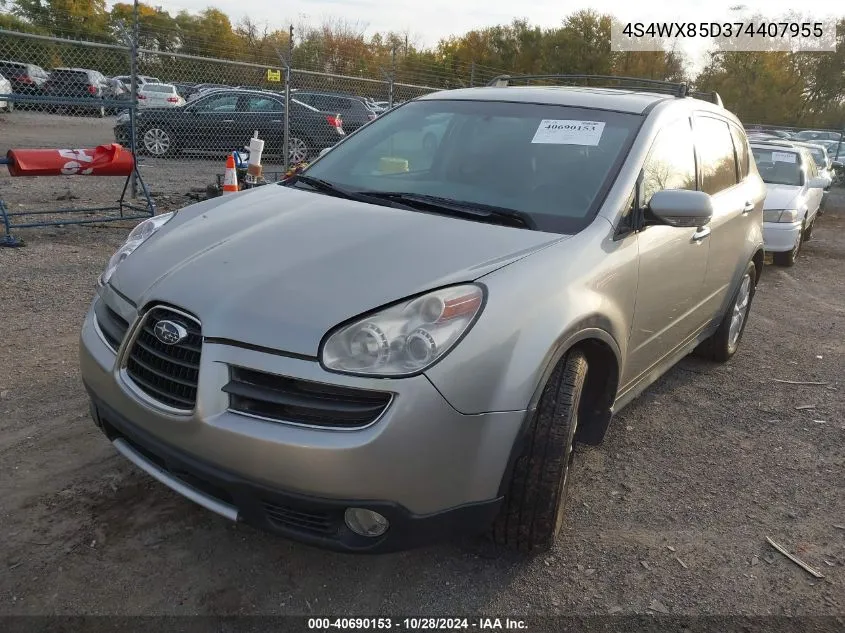 2007 Subaru B9 Tribeca 3.0 H6/3.0 H6 Limited VIN: 4S4WX85D374407955 Lot: 40690153