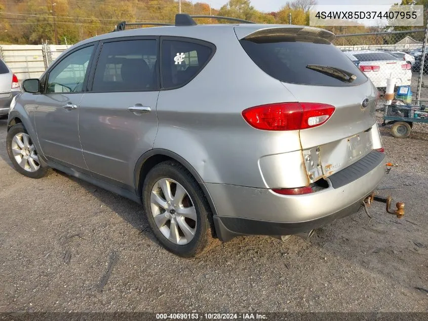 2007 Subaru B9 Tribeca 3.0 H6/3.0 H6 Limited VIN: 4S4WX85D374407955 Lot: 40690153