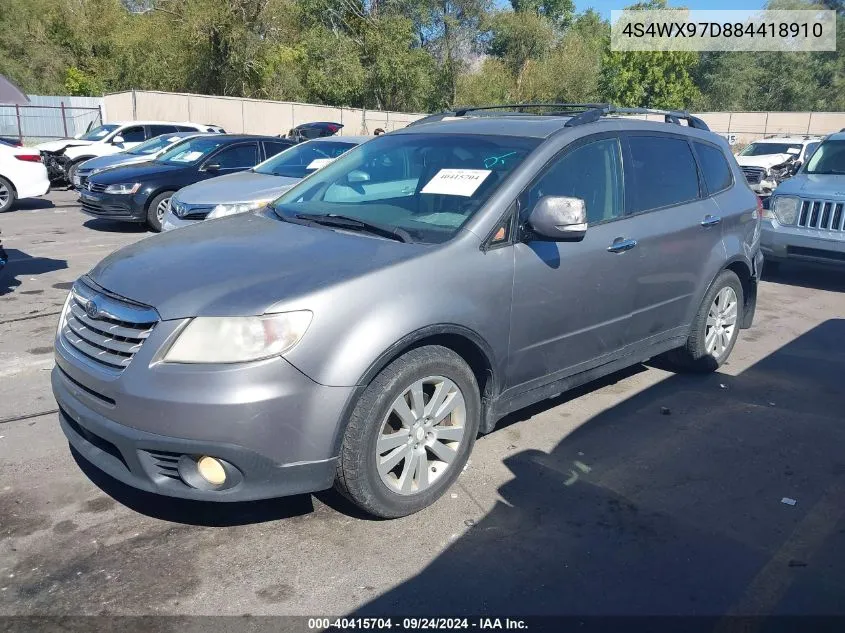 2008 Subaru Tribeca Limited VIN: 4S4WX97D884418910 Lot: 40415704