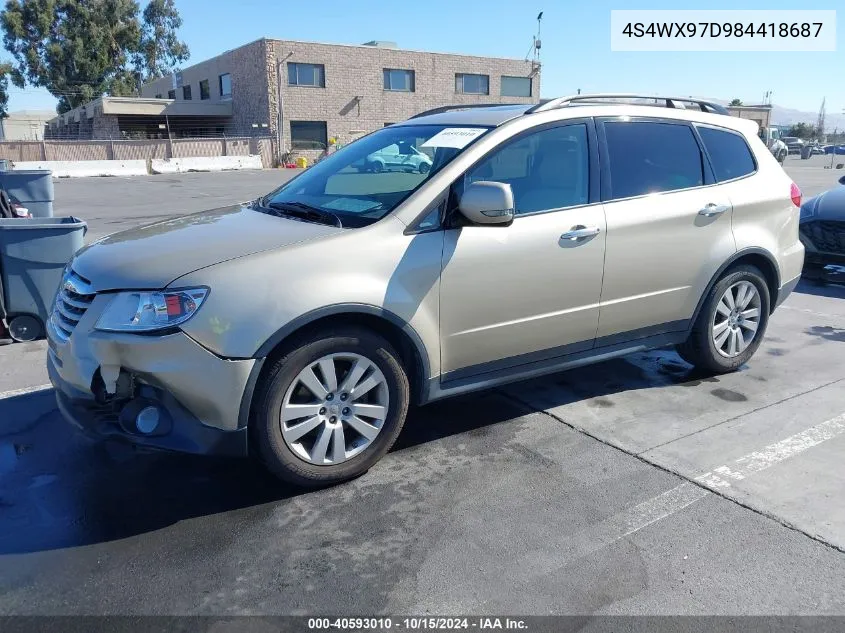 4S4WX97D984418687 2008 Subaru Tribeca Limited 7-Passenger