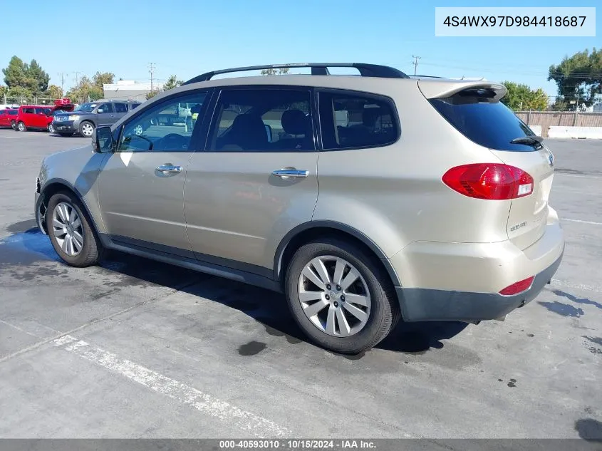 4S4WX97D984418687 2008 Subaru Tribeca Limited 7-Passenger