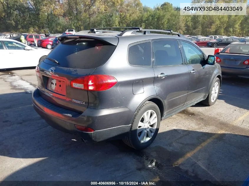 2008 Subaru Tribeca Limited 5-Passenger VIN: 4S4WX93D484403049 Lot: 40606956