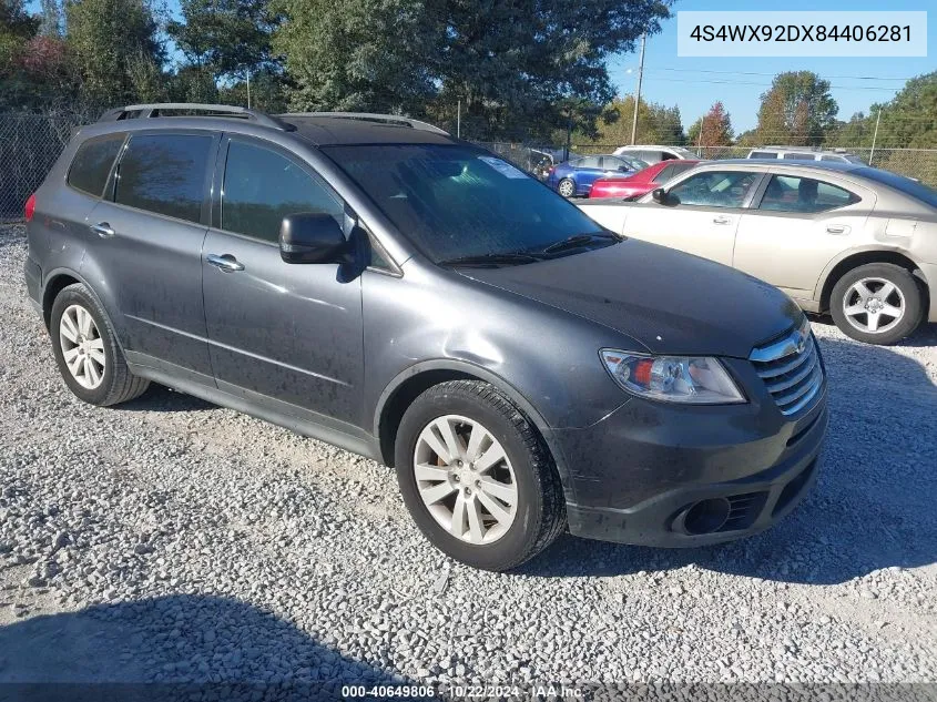 2008 Subaru Tribeca Limited 5-Passenger VIN: 4S4WX92DX84406281 Lot: 40649806