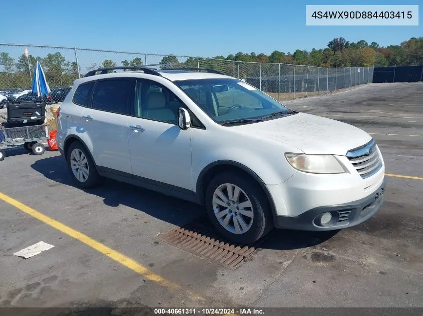 4S4WX90D884403415 2008 Subaru Tribeca Limited 7-Passenger