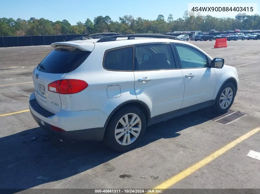 4S4WX90D884403415 2008 Subaru Tribeca Limited 7-Passenger