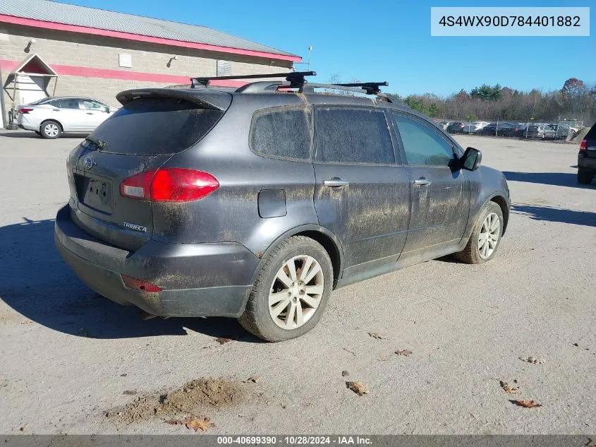 2008 Subaru Tribeca Limited 7-Passenger VIN: 4S4WX90D784401882 Lot: 40699390