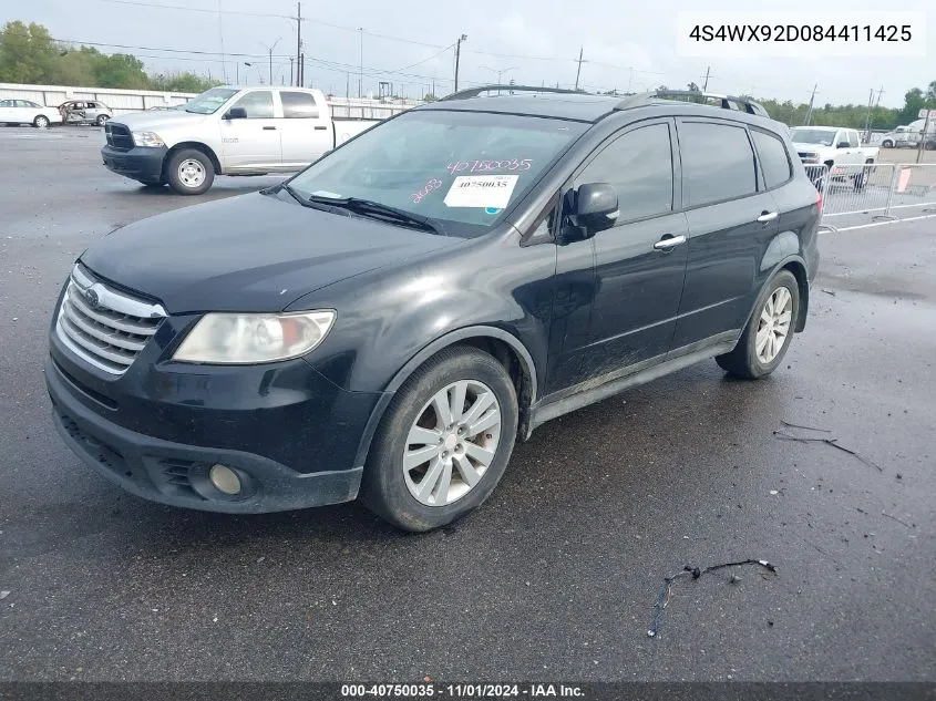 2008 Subaru Tribeca Limited 5-Passenger VIN: 4S4WX92D084411425 Lot: 40750035